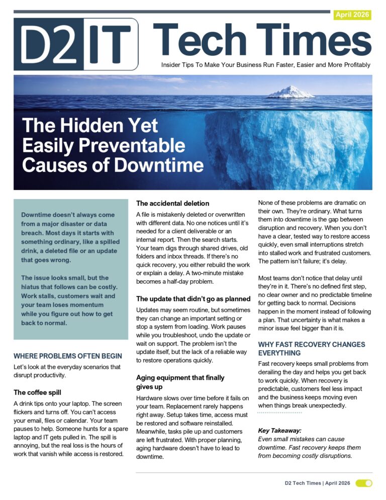 D2 IT April newsletter page