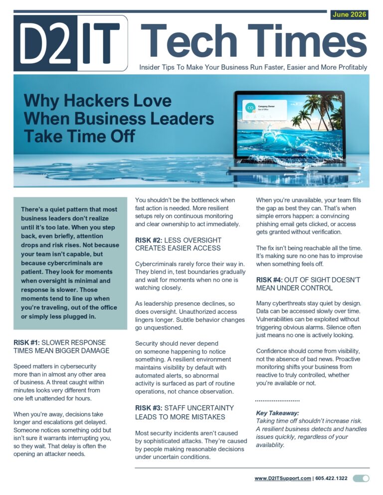 JUNE D2 IT newsletter page
